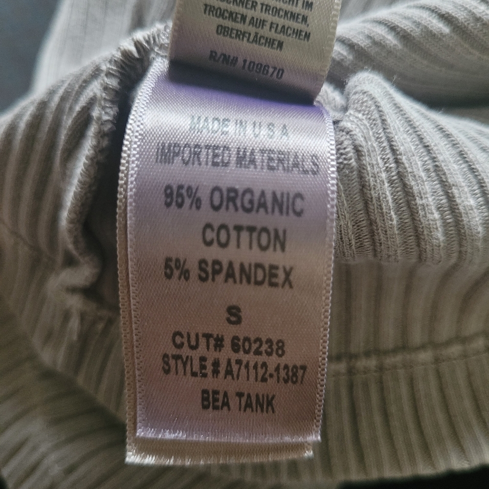 Agolde Bea Cutaway Ribbed Tank Top - Picture 8 of 8